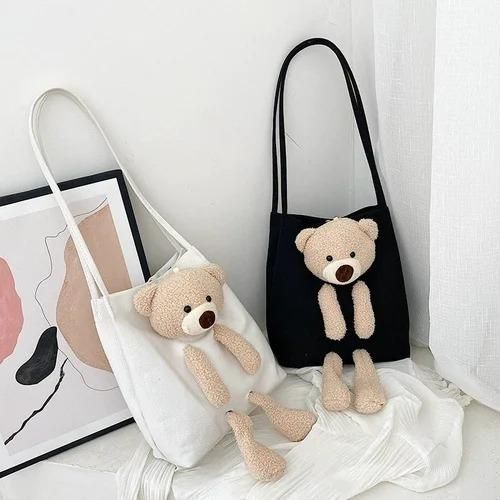 Handbag with Cute Teddy Bear